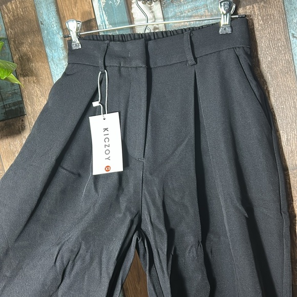 Black XS Wide-Leg trouser Pants - Picture 6 of 14